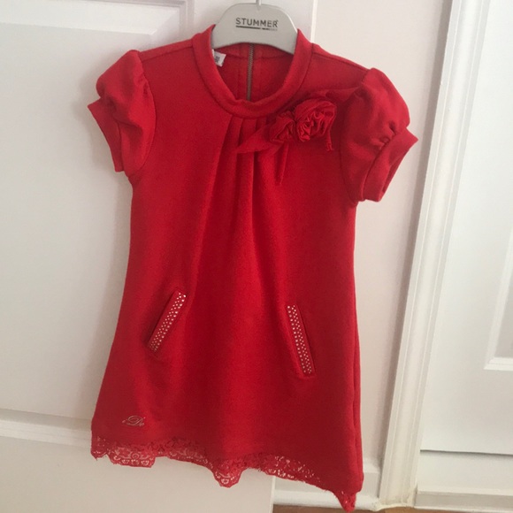 Gorgeous girls dress with lace and rhinestones - Picture 1 of 3